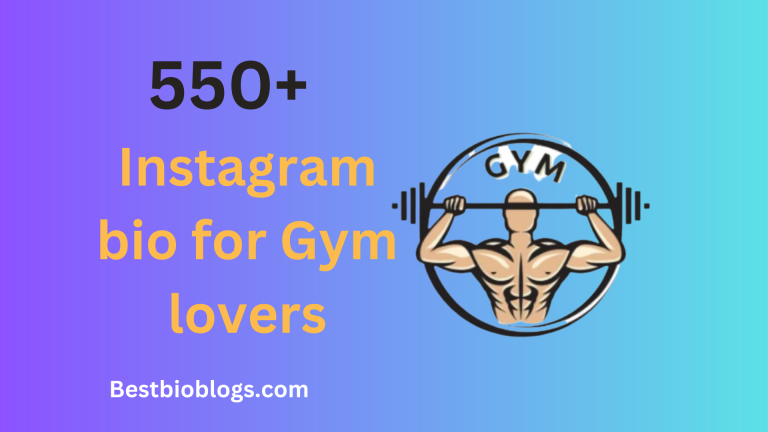 Best 550+ Instagram bio for Gym lovers | Gym & Fitness Bio
