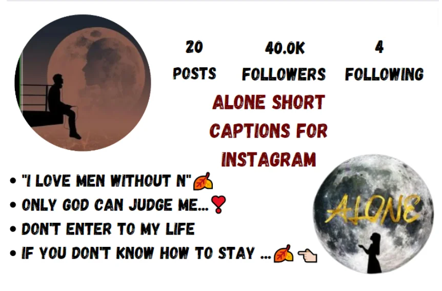 Alone Short Captions For Instagram