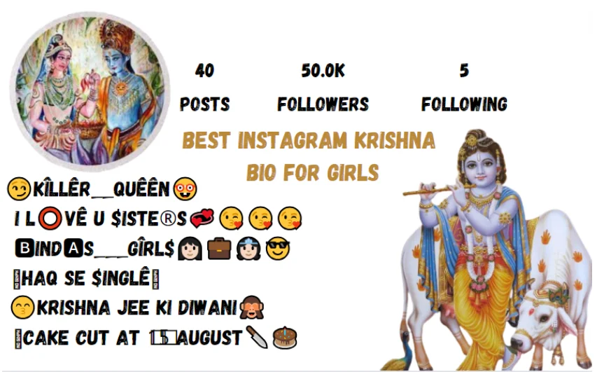 Best Instagram Krishna Bio For Girls