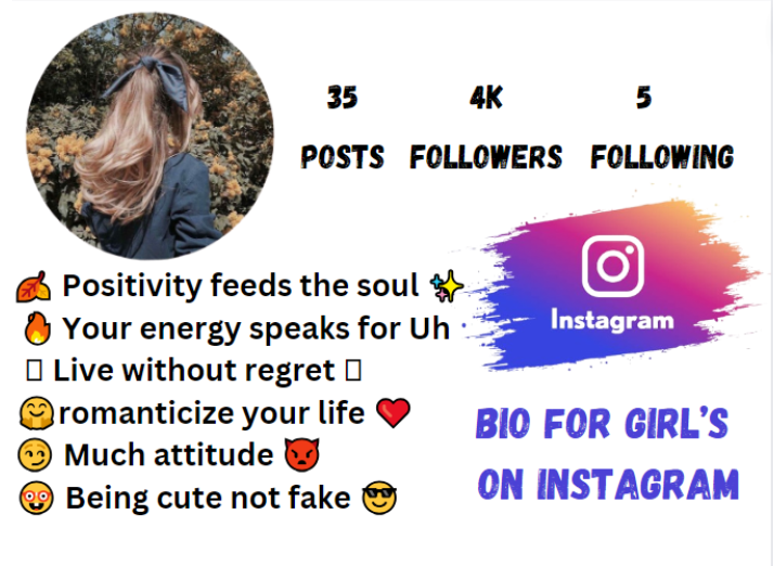 Bio For Girls on Instagram