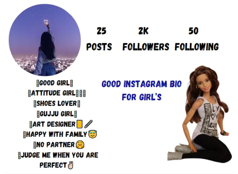Good Instagram Bio For Girl’s
