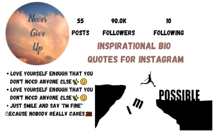 Inspirational Bio Quotes For Instagram