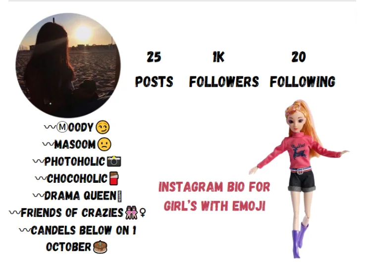 Instagram Bio For Girl’s With Emoji
