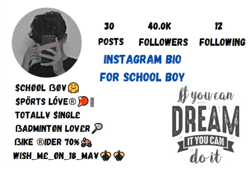 Instagram Bio For School Boy 