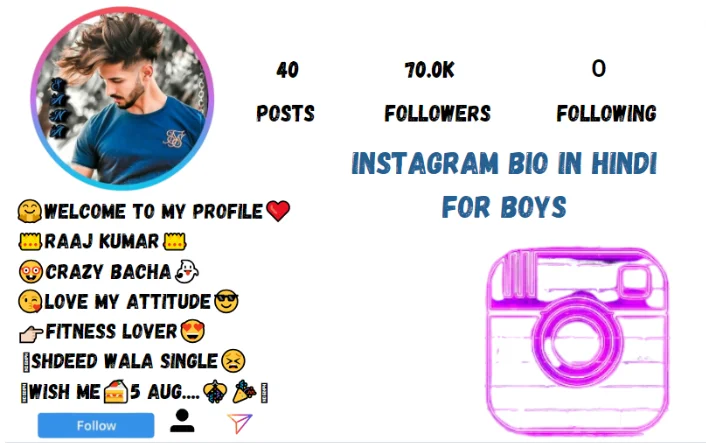Instagram Bio In Hindi For Boys
