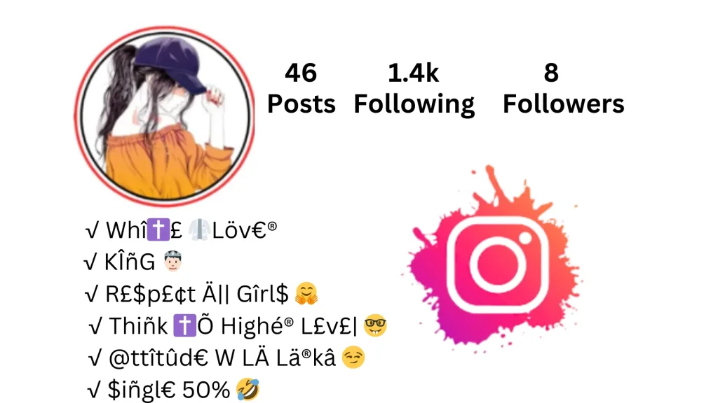 Instagram VIP Bio stylish fonts