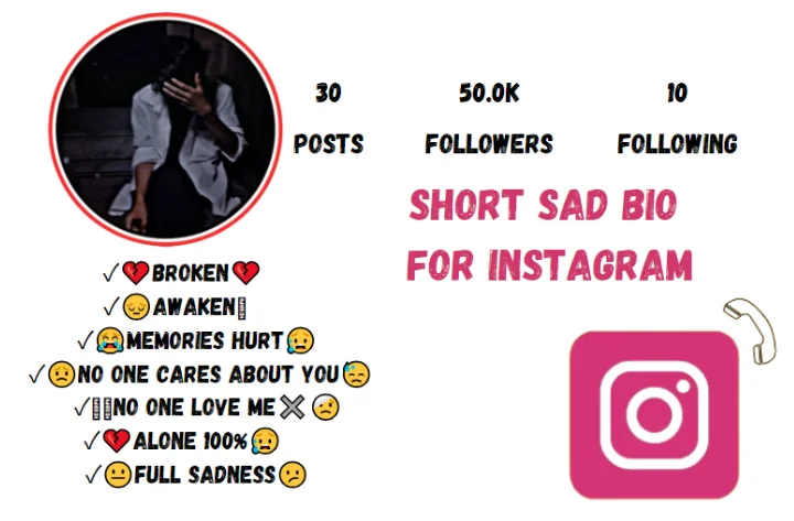 Short Sad Bio For Instagram
