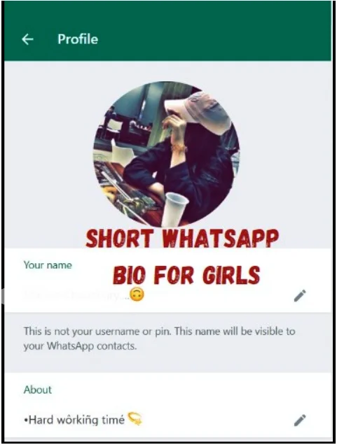 Short WhatsApp Bio For Girls