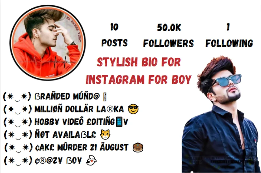 Stylish  Bio For Instagram For Boy