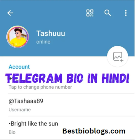 Telegram Bio In Hindi
