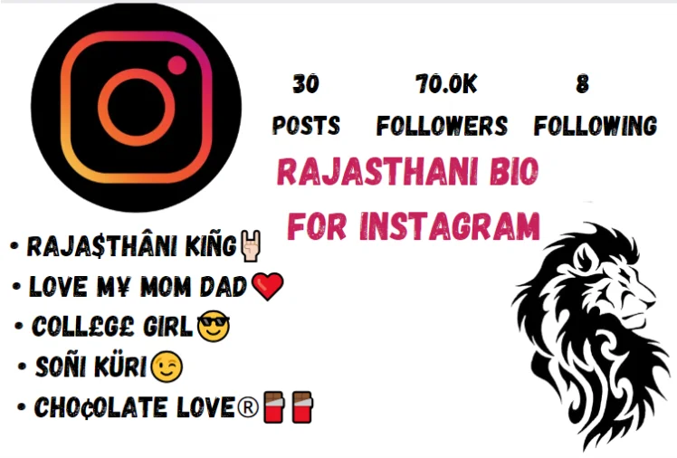 Rajasthani Bio For Instagram