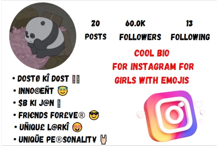 Cool Bio For Instagram For Girls With Emojis