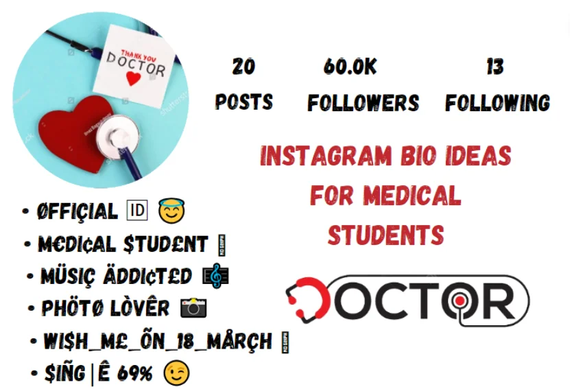 Instagram Bio Ideas For Medical Students