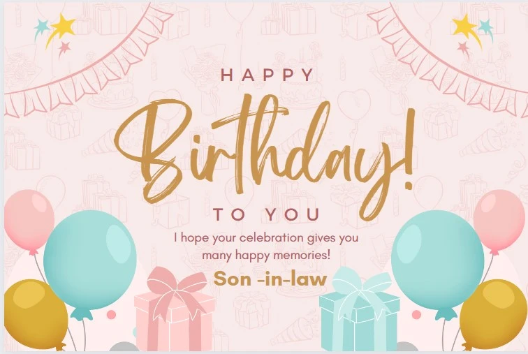 Son -in-law birthday wishes