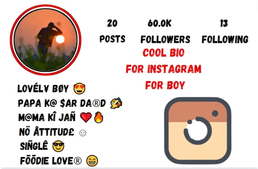 Cool Bio For Instagram For Boy