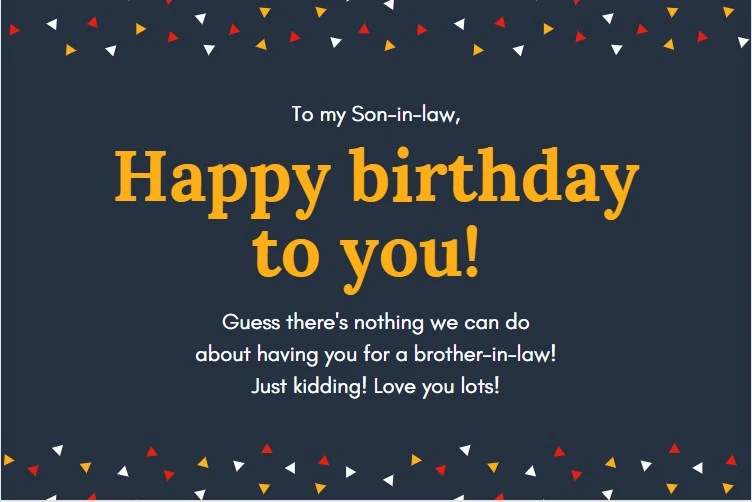 Son -In- Law Birthday Wishes