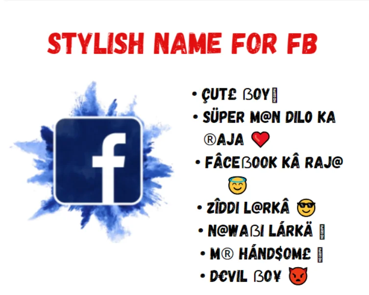 Stylish Name For FB