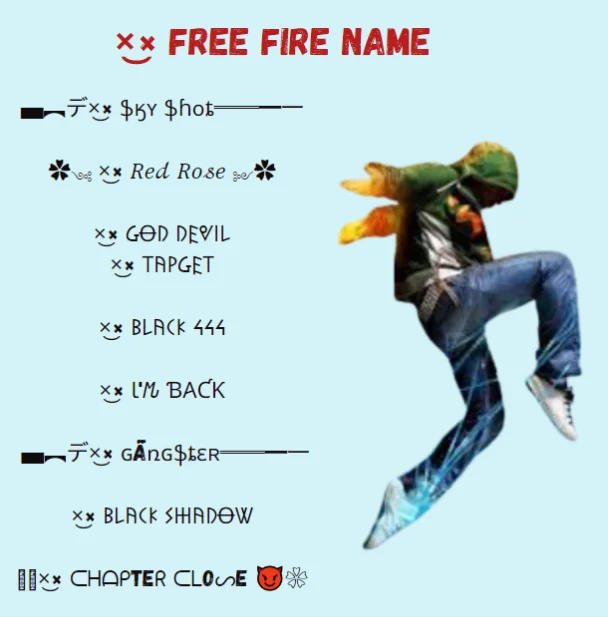 ×͜× Free Fire Name